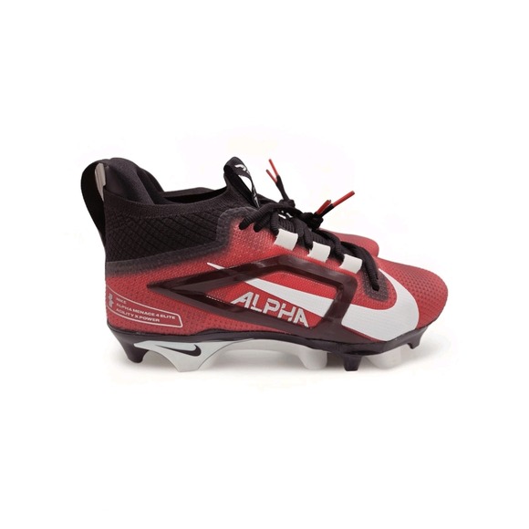 Nike Alpha Menace 4 Elite‎ Football Cleats Red Black FD7036-600 Men's Size 8.5